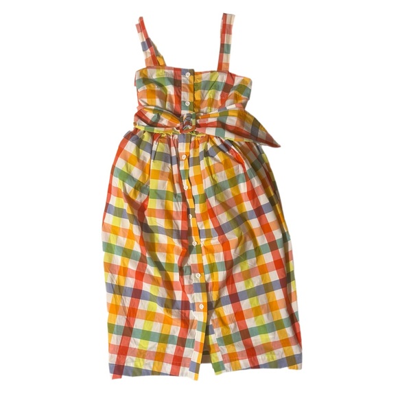 Christopher John Rogers Dresses & Skirts - Christopher John Rogers Multi-Colored Midi Dress With Pockets Size 4